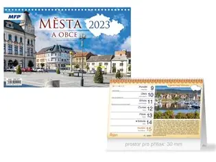 Nová Kolekce Stolní kalendář 2023 Města a obce ČR