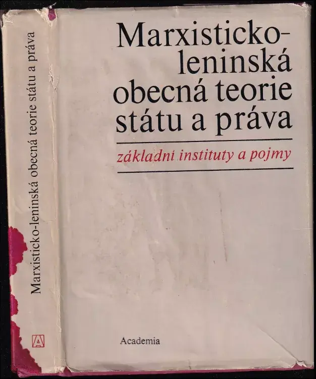 Levný Marxisticko-leninská obecká teorie státu a práva : Základní instituty a pojmy