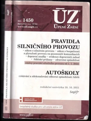 Pravidla silničního provozu ; Autoškoly [ÚZ 2021 č. 1450] Levný