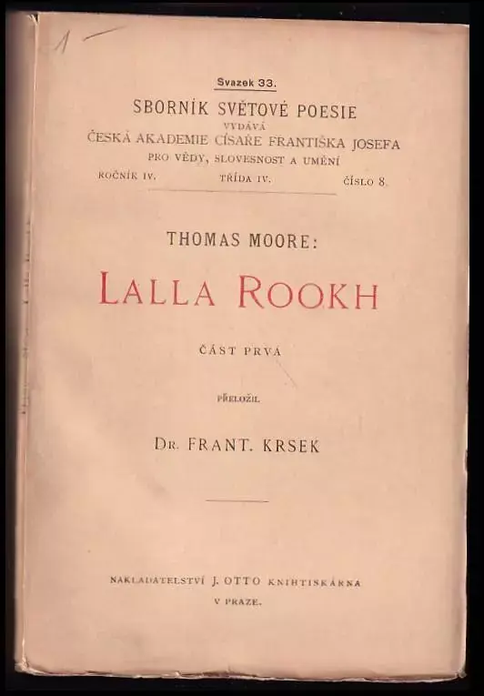 Vrácení Zdarma Lalla Rookh Č. 3.