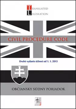 99/1963 Coll. Civil procedure code : zákon č. 99/1963 Zb. Občiansky súdny poriadok Novinka