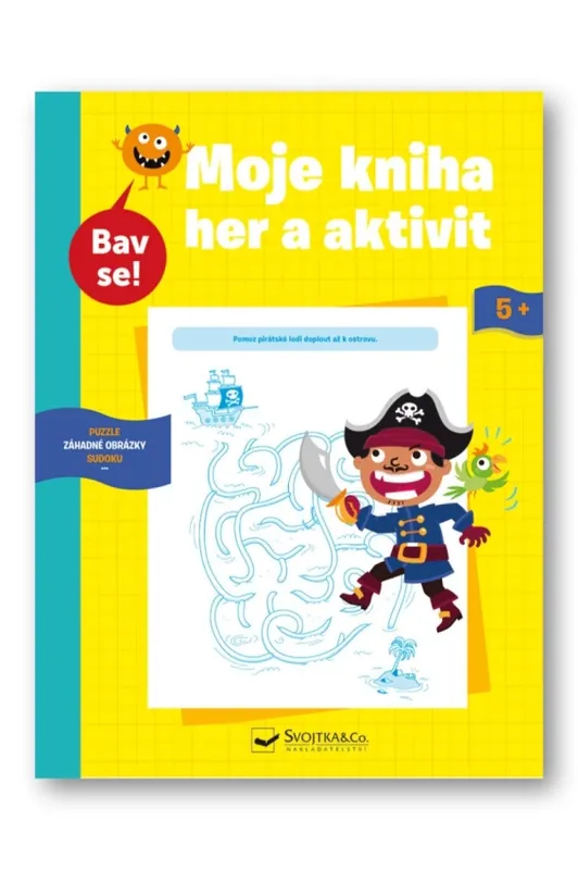 Moje kniha her a aktivit : bav se! : puzzle, záhadné obrázky, sudoku Autentický